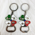 Wholesale custom engraved bottle opener keychain accessories